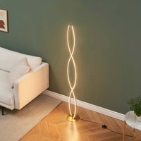 Kosilum - Dimmbare goldene LED-Stehleuchte im Twist-Design 150 cm - Orionis Kosilum - Dimmbare goldene LED-Stehleuchte im Twist-Design 150 cm - Orionis von KOSILUM