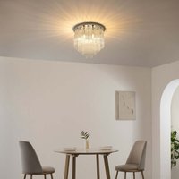 Kosilum - Schicke verchromte Deckenleuchte mit Glasanhängern - Sandrilla Kosilum - Schicke verchromte Deckenleuchte mit Glasanhängern - Sandrilla von KOSILUM
