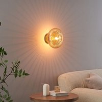 Wand- oder Spotleuchte mit geripptem Braunglas - Ambrine von KOSILUM