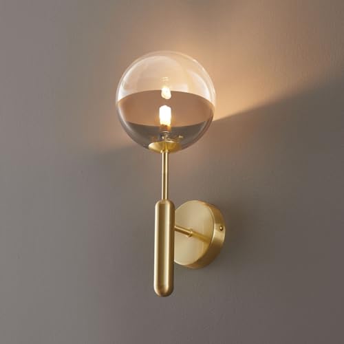 Kosilum – Wandleuchte Gold Glas zweifarbig – Armela – Licht warmweiß Beleuchtung Wohnzimmer Schlafzimmer Küche Flur – 1 x max 28 W – G9 – IP20 Kosilum – Wandleuchte Gold Glas zweifarbig – Armela – Licht warmweiß Beleuchtung Wohnzimmer Schlafzimmer Küche Flur – 1 x max 28 W – G9 – IP20 von KOSILUM