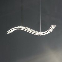 Lange LED-Hängeleuchte gewellte Stange - Agosta von KOSILUM