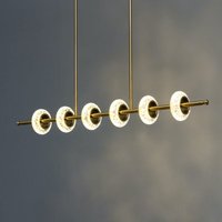 Majestätische horizontale LED-Hängeleuchte aus Glas und Metall - Cassandra von KOSILUM