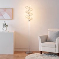 Moderne Stehlampe mit bernsteinfarbenen Glaskugeln - Ambrosia von KOSILUM