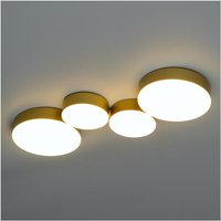 Kosilum - Moderne goldene Deckenleuchte mit 4 LED-Strahlern - Skavi von KOSILUM