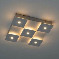Quadratische weiße LED-Deckenleuchte L34 cm - Nova von KOSILUM