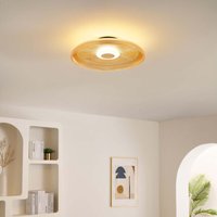 Runde LED-Decken- oder Wandleuchte strukturiertes Bernsteinglas - Ossara Runde LED-Decken- oder Wandleuchte strukturiertes Bernsteinglas - Ossara von KOSILUM