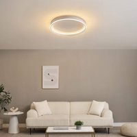 Runde minimalistische LED-Deckenleuchte dimmbar weiß 60 cm - Soléane von KOSILUM