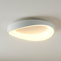 Kosilum - Schlichte weiße runde Deckenlampe dimmbare LEDs 50 cm - Belina von KOSILUM
