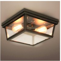 Kosilum - Schwarze Design Deckenleuchte mit Glasfenstern - Velia Kosilum - Schwarze Design Deckenleuchte mit Glasfenstern - Velia von KOSILUM