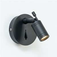 Schwarze LED-Wandleseleuchte - Minoa von KOSILUM