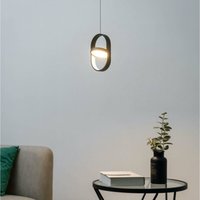 Schwarze ovale Design-LED-Hängeleuchte - Elanzo Schwarze ovale Design-LED-Hängeleuchte - Elanzo von KOSILUM