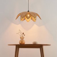 Trendige Hängelampe aus geflochtenem Rattan - Olbia von KOSILUM