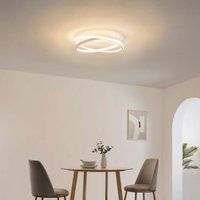 Kosilum - Weiße LED-Deckenleuchte mit zwei Kreisen dimmbar 50 cm - Unity von KOSILUM