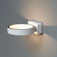 Weiße runde Design-LED-Wandleuchte - Eye von KOSILUM