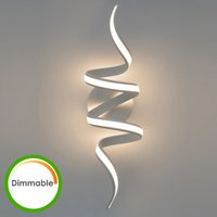 Weißes led dimmbare Lockenbandart-Wandlicht - Kauai von KOSILUM