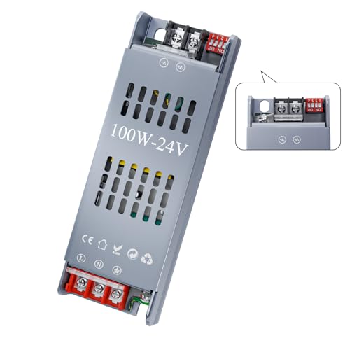 KOSOOM Netzteil LED DC 24 V 4,2 A 100 W dimmbarer LED Trafo mit 5 Schutzmodi, geeignet für die Umwandlung von 200-240 V AC auf Niederspannung DC Konstantspannung von KOSOOM