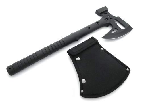 KOSxBO® Tomahawk Evolution Tactical Notfall Hammer Outdoor Axt Campingaxt inklusive Coduraholster von KOSxBO