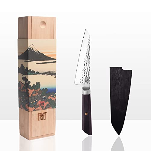 KOTAI Bunka Petty Universal-Küchenmesser | 13,5-cm-Klinge | Küchenmesser | von Hand gehämmert und geschärft | japanischer | ultrascharfer 440C-Edelstahl von KOTAI