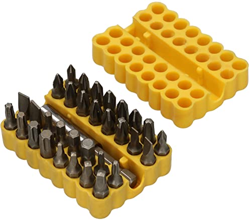 KOTARABU® Bit Set 33-tlg. mit Magnetischem Halter Schrauber-Bit-Set Zubehör für Akkuschrauber Schlitz Torx für Bohrmaschine und Akkubohrer von KOTARBAU