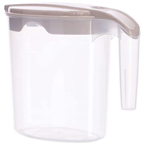 KOTARBAU® 1 L Wasserbehälter mit Skala und Deckel Karaffe mit Ausgießer Transparenter Kunststoff von KOTARBAU