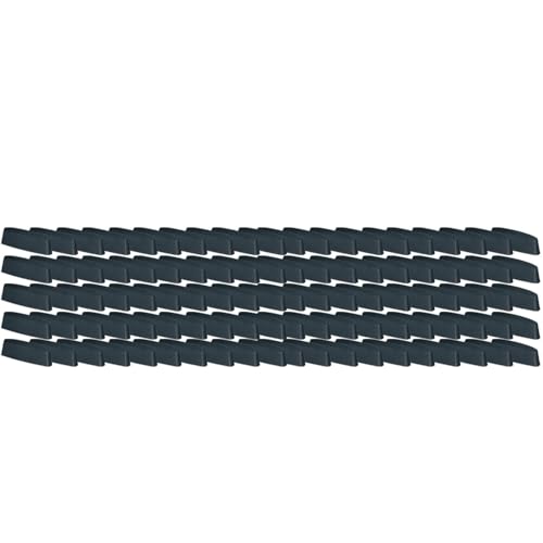 KOTARBAU® 100er Set Wasserschlitzkappen - Fensterabflusslochkappen - 45 mm - ASA-Kunststoff - Anthrazit - Fensterentwässerung - Entwässerung - Fenster PVC - Schutz - Abdeckung von KOTARBAU