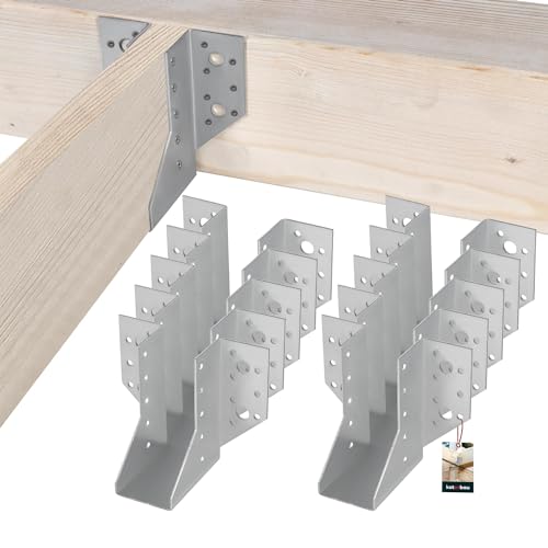 KOTARBAU® 10er Set Balkenschuh 45 x 108 mm Holzverbinder aus Verzinkt Stahl Balkenschuhe Balkenverbinder Schwerlast Balken Verbinder Holzbalkenverbinder Holzbalken von KOTARBAU