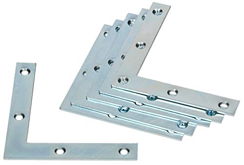 KOTARBAU® 10er Set Eckwinkel 75 x 75 x 12 x 1,5 mm Winkelverbinder Eckhalterung Flachwinkel L-Form Möbelwinkel zum Verstärken von Fenstern Türen Holzkonstruktionen von KOTARBAU