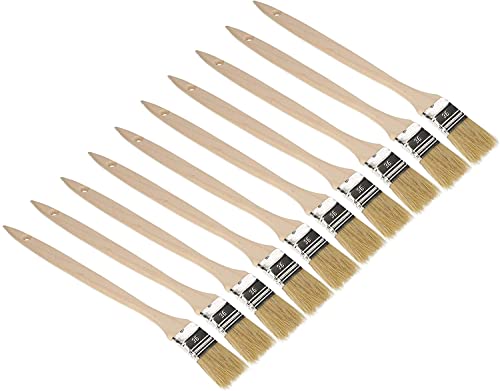 KOTARBAU® 10er Set Heizkörperpinsel 36 mm Winkelpinsel Lasurpinsel Lackierpinsel Malerpinsel Holzpinsel für Schwer Zugängliche Stellen von KOTARBAU