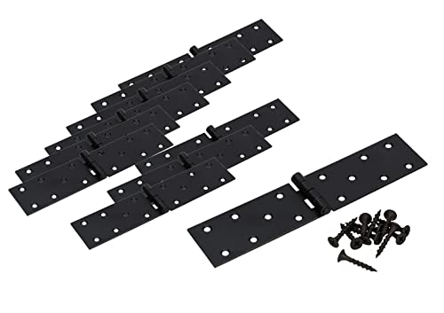 KOTARBAU® 10er Set Kistenband 200x45 mm Gerollt Schwarz Möbelscharnier Möbelband Robust von KOTARBAU
