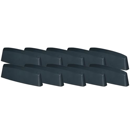 KOTARBAU® 10er Set Wasserschlitzkappen - Fensterabflusslochkappen - 45 mm - ASA-Kunststoff - Anthrazit - Fensterentwässerung - Entwässerung - Fenster PVC - Schutz - Abdeckung von KOTARBAU