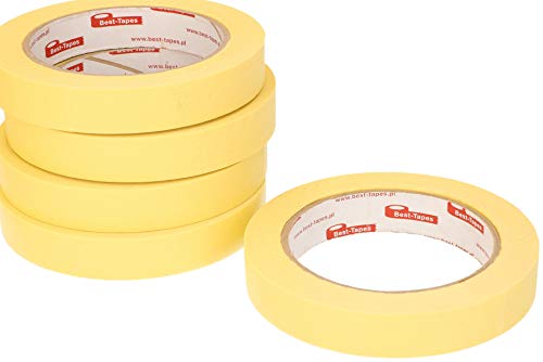 KOTARBAU® 20er Set Kreppband 19mm x 50m Selbstklebend Gelb Schutzband bei Malerarbeiten von KOTARBAU