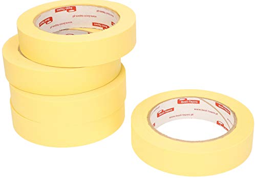 KOTARBAU® 20er Set Kreppband 25mm x 50m Selbstklebend Gelb Schutzband bei Malerarbeiten von KOTARBAU