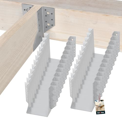 KOTARBAU® 25er Set Balkenschuh Holzbalkenverbinder Balkenverbinder für Baukonstruktion außenliegend Verbinder Typ A 140 mm von KOTARBAU