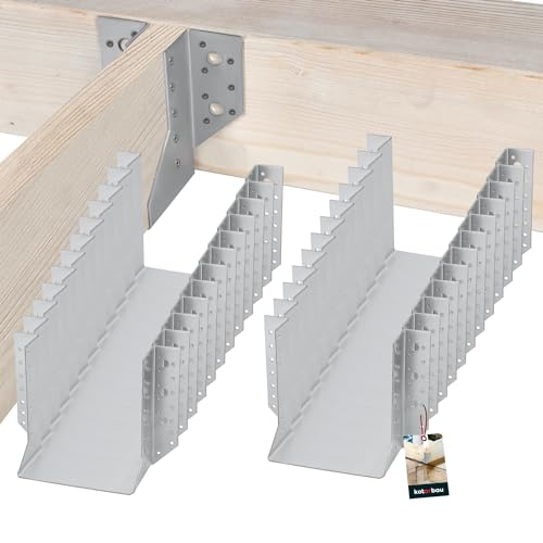 KOTARBAU® 25er Set Balkenschuh Typ A 160 mm Holzbalkenverbinder Balkenverbinder für Baukonstruktion außenliegend Verbinder von KOTARBAU