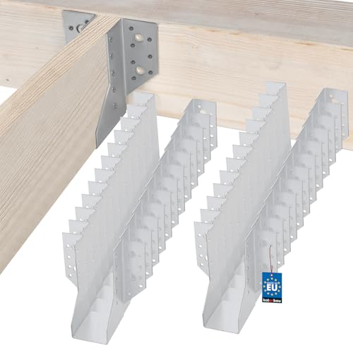 KOTARBAU® 25er Set Balkenschuh Typ A 50 mm Holzbalkenverbinder Balkenverbinder für Baukonstruktion außenliegend Verbinder von KOTARBAU
