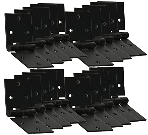 KOTARBAU® 25er Set Türscharnier Kistenband Möbelscharnier 100x50 mm Gerollt Schwarz von KOTARBAU