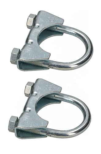 KOTARBAU® 2er Set Bügelschelle 38mm Auspuffschelle Rohrschelle Rohrbügelschelle U-Bolzen für Montage von Antennen Rohren Masten Universalschelle für Rohrverbindungen von KOTARBAU
