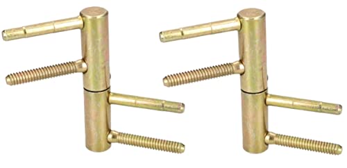 KOTARBAU® 2er Set Einbohrband 20 mm Messing Universal Türscharnier Haustürband Robust Zargenband Futtertüre Hohe Tragkraft Zylinderkopf Verstellbar von KOTARBAU