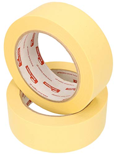 KOTARBAU® 2er Set Kreppband 38mm x 50m Selbstklebend Gelb Schutzband bei Malerarbeiten von KOTARBAU