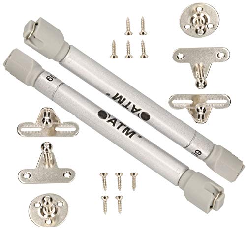 KOTARBAU® 2er Set Möbel Gasdruckfeder 60 N Hydraulikfeder Gasfeder Möbel Klappenbeschlag Hydraulische Gasfeder Silber von KOTARBAU