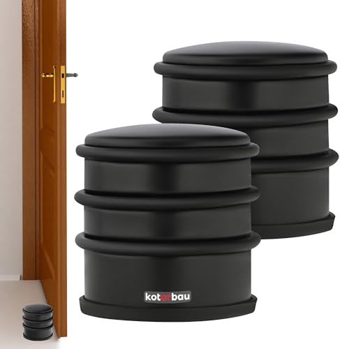 KOTARBAU® 2er Set Türstopper für Türen Freisehend Türpuffer hoch Schwarz von KOTARBAU