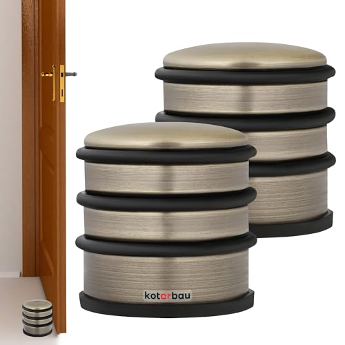 KOTARBAU® 2er Set Türstopper für Türen Freisehend Türpuffer hoch patiniert von KOTARBAU