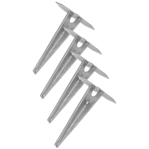 KOTARBAU® 4 Stk. Erdspieß Einschlaghülse für Gartenbeleuchtung 190 mm verzinkt Stahl Erdungsspieß Bodenanker Erdanker Einschlagbare Bodenhalterung für Gartenlampen Einschlagbodenhülse Bodenhülse Anker von KOTARBAU