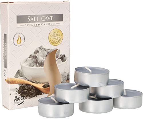 KOTARBAU® 6er Pack Duftkerzen Teelichter Salzgrotte Duftteelichter Brenndauer 4 Stunden von KOTARBAU