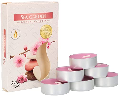KOTARBAU® 6er Pack Duftkerzen Teelichter Spa Garden Duftteelichter Brenndauer 4 Stunden von KOTARBAU