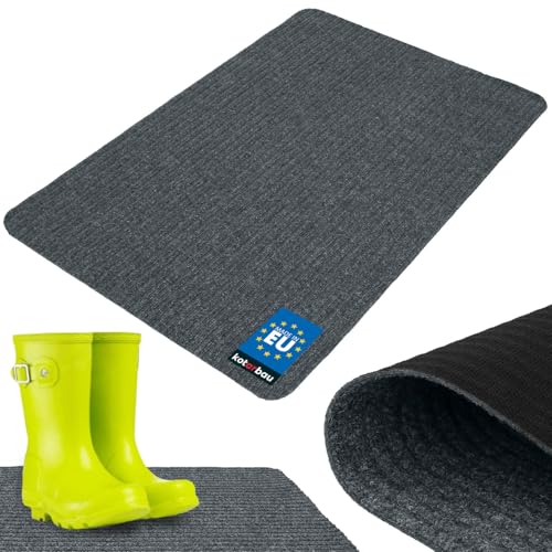 KOTARBAU® Anti-Rutsch Matador Fußmatte Schmutzfangmatte Sauberlaufmatte Strapazierfähig Grau 66x100 cm von KOTARBAU
