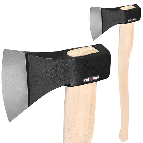 KOTARBAU® Axt Geschmiedet 1.8 kg Gesamtlänge 783 mm mit Holz-Stiel Axt zum Holzspalten Spaltbeil Spalthammer Holzhacken Beil von KOTARBAU