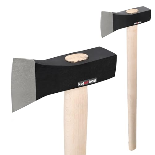 KOTARBAU® Axthammer 4 kg Handbeil Spalthammer mit Holzstiel 90 cm Camping Axt Universalaxt Spaltbeil für Garten und Wald von KOTARBAU