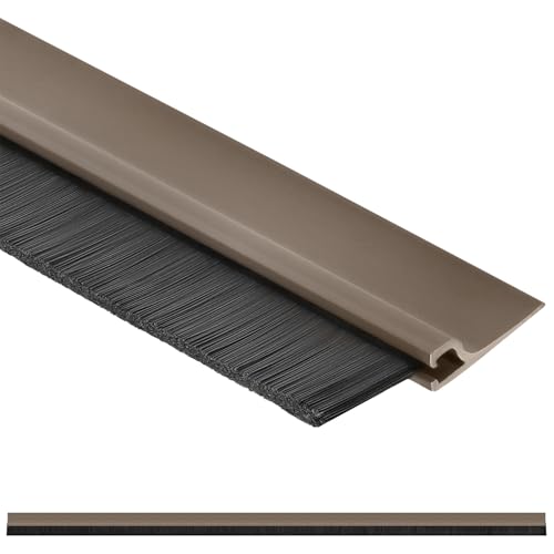 KOTARBAU® Bürstendichtung 100 cm Braun Selbstklebende Türdichtung Dichtungsstreifen Streifenbürste Zugluftstopper Türbürste Türbodendichtung von KOTARBAU