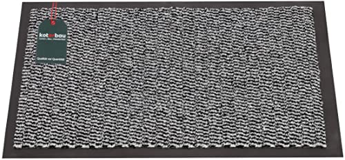 KOTARBAU® Clin Anti-Rutsch-Fussmatte Schmutzfangmatte Sauberlaufmatte Grau 40x60 cm von KOTARBAU